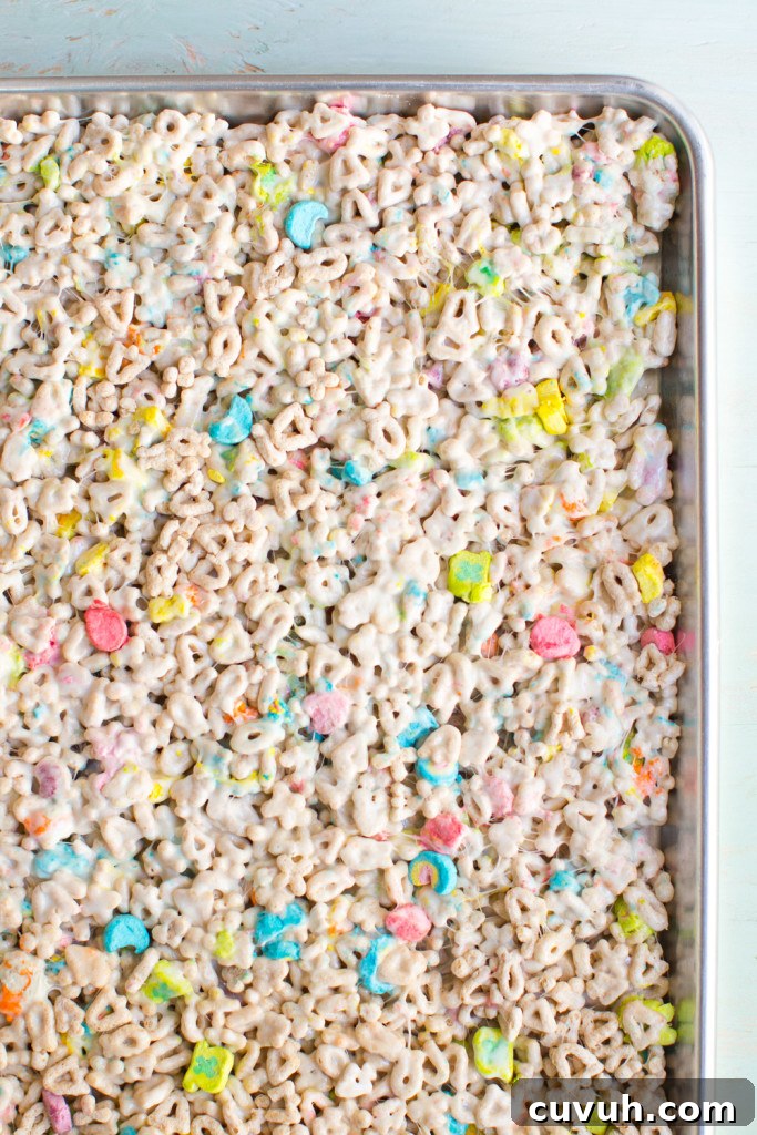 Lucky Charms S'mores Treats: Magic Marshmallow Dessert Recipe 12 Lucky Charms Treats press