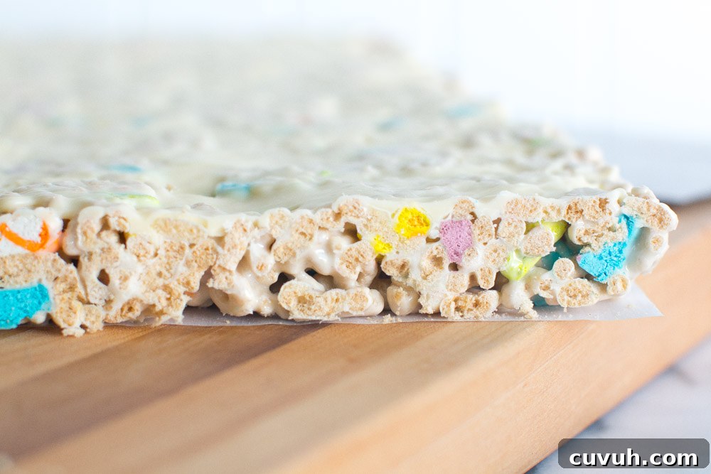 Lucky Charms S'mores Treats: Magic Marshmallow Dessert Recipe 15 Lucky Charms Treats with white chocolate
