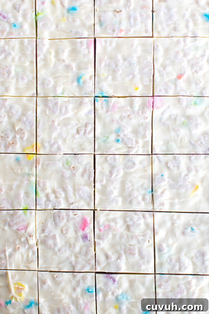 Lucky Charms S'mores Treats: Magic Marshmallow Dessert Recipe 16 Lucky Charms S'mores squares