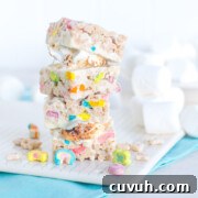 Lucky Charms S'mores Treats: Magic Marshmallow Dessert Recipe 22 Lucky Charms Treat S'mores.