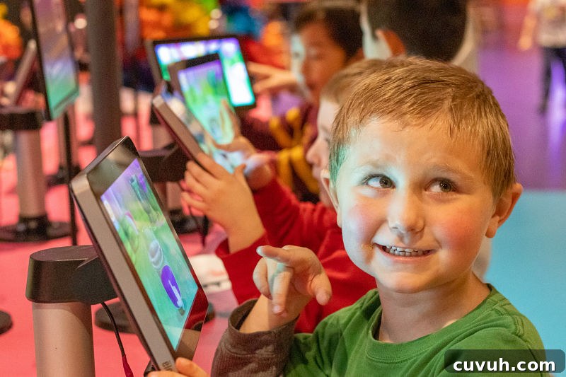 happy boy playing at plano crayola experience - photo by kitchen gone rogue