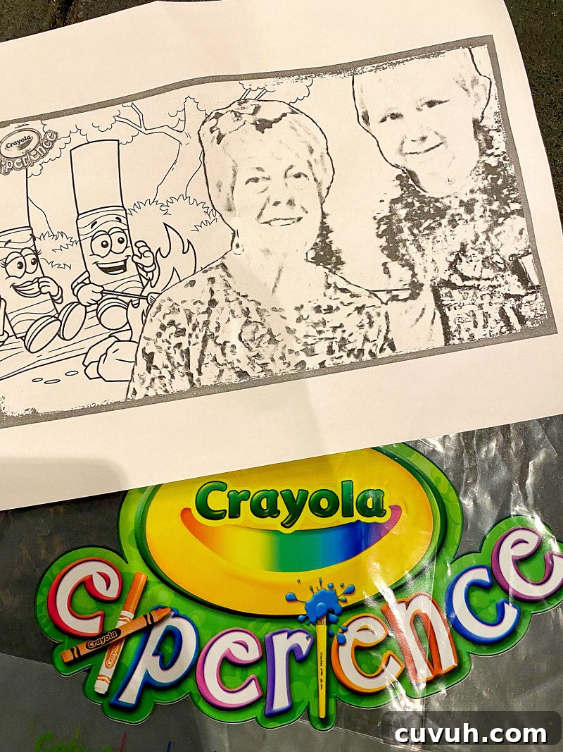 crayola experience selfie