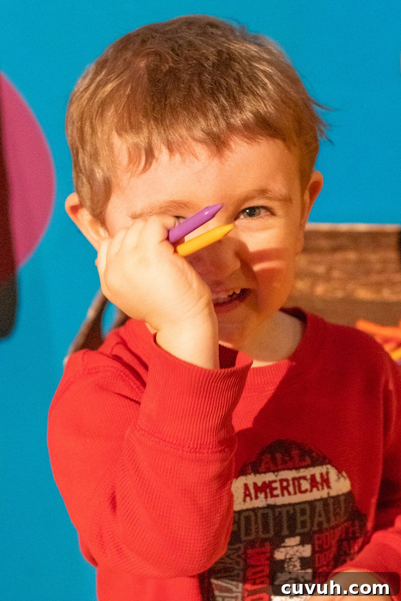 crayon rings at plano crayola experience