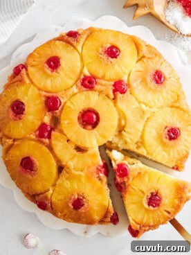 A pineapple upside down cake.