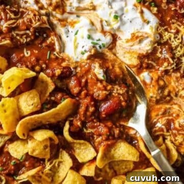 slow cooker chili with fritos