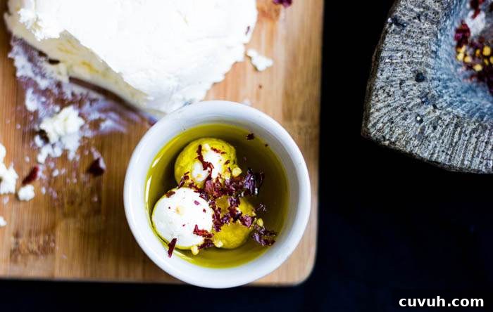homemade cream cheese in olive oil