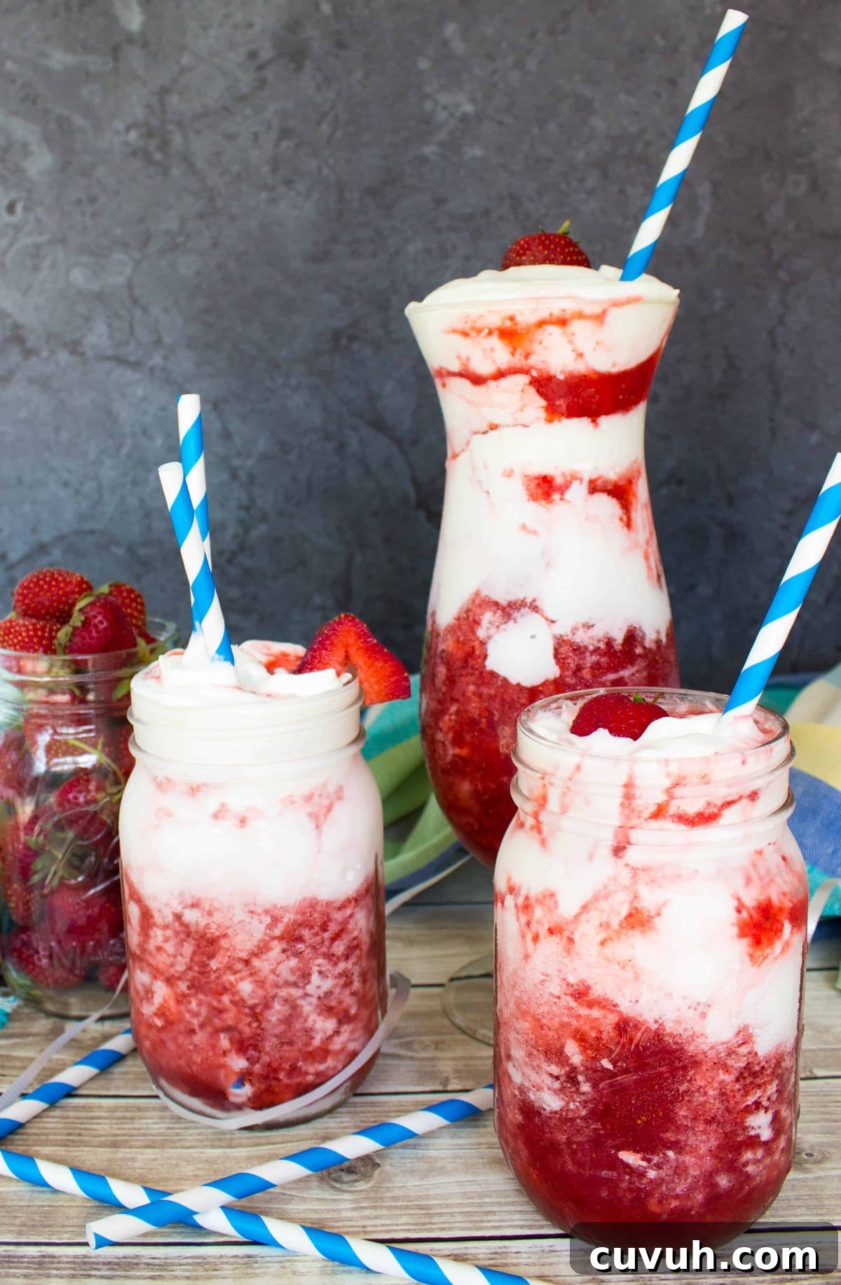 Strawberry Margarita Granita Recipe — Refreshing Frozen Cocktail 6 Strawberries & Cream Daquiris