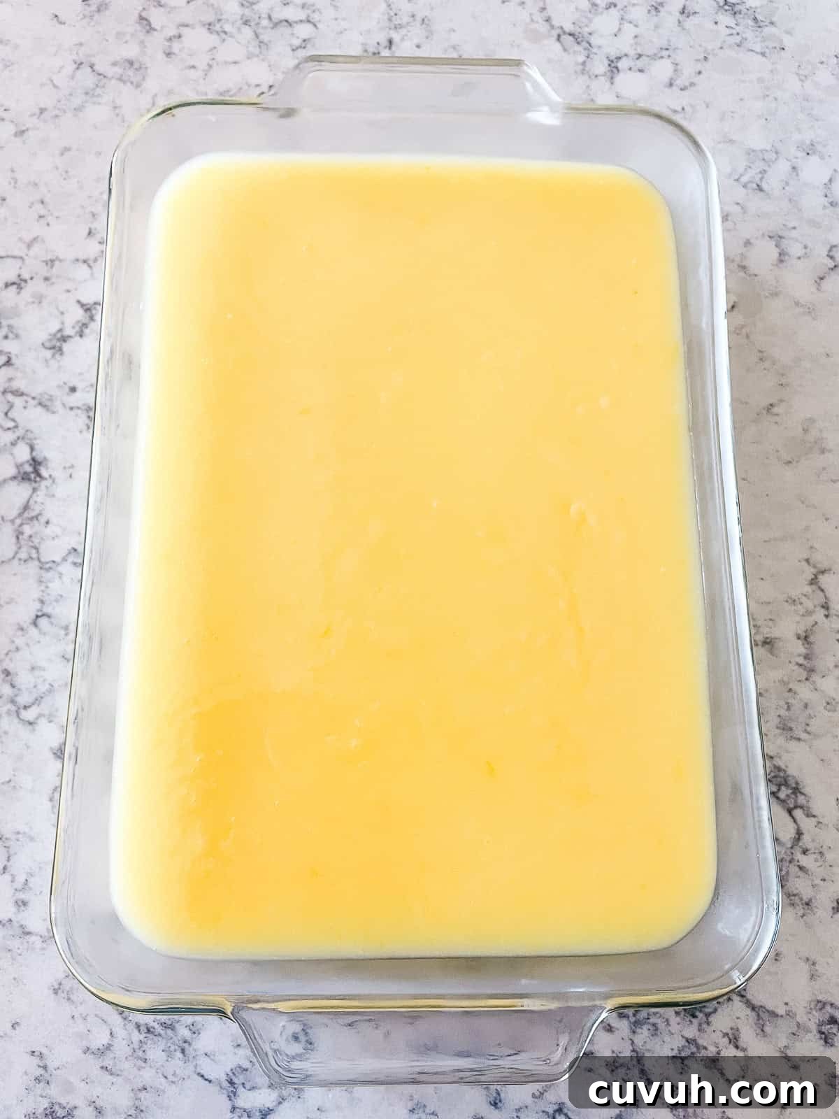 lemon lush chilling in pan