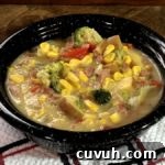 Farmhouse chowder vintage crockpot recipe from www.ApronFreeCooking.com