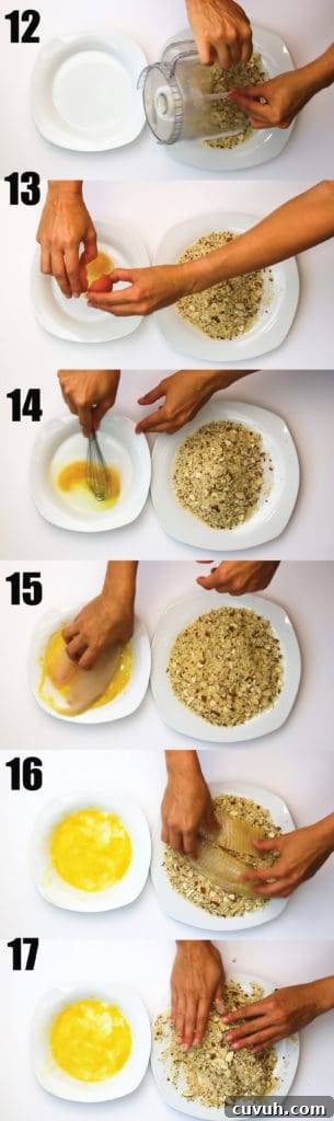 Blended almond crust mixture