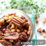 mixed nuts with rosemary and thyme