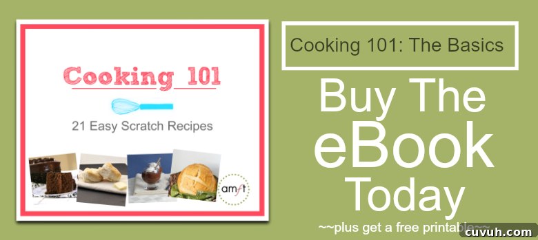 The Cooking 101 ebook is HERE! 21 Easy Scratch Recipes