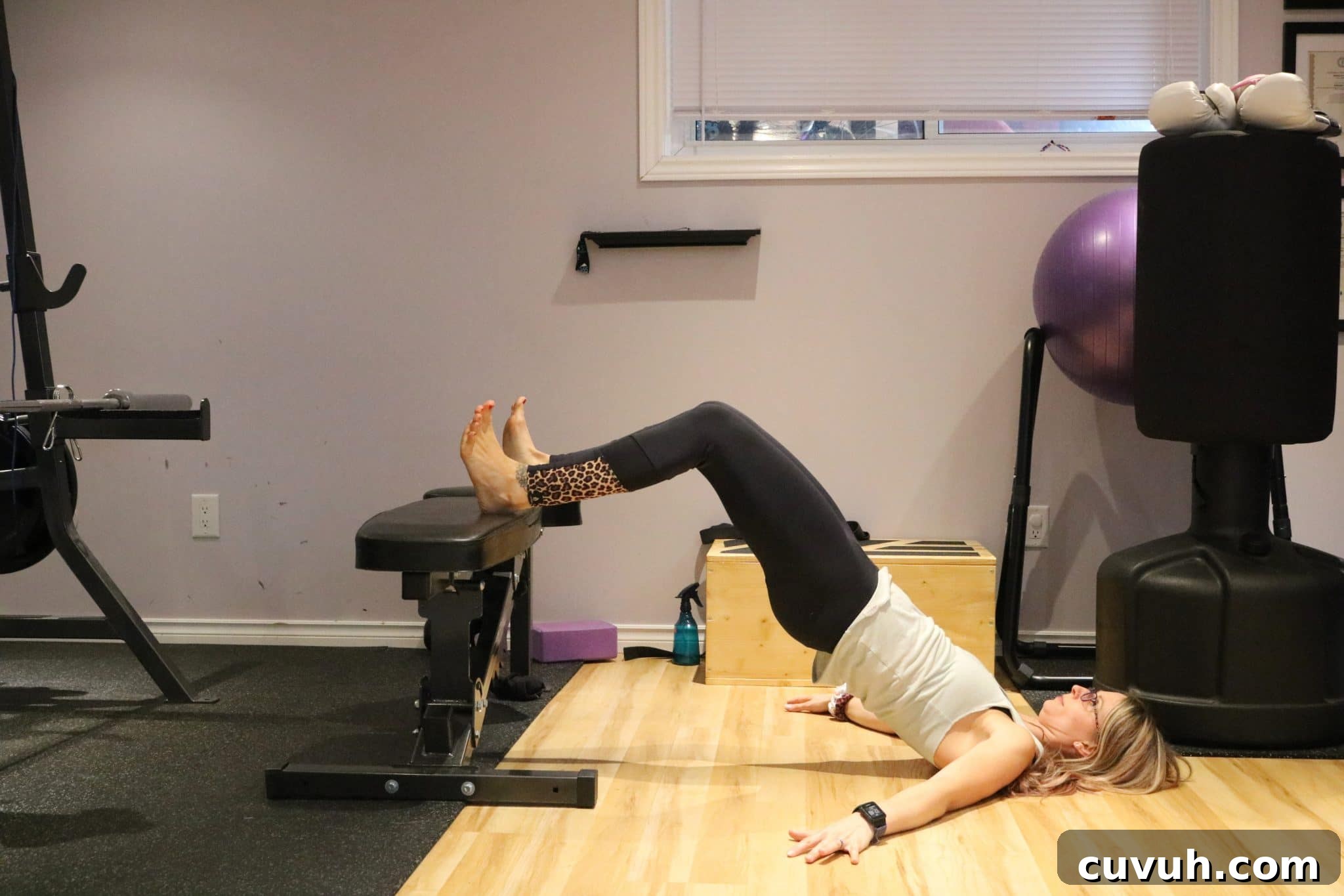 Elevated Glute Bridge for Glute Training