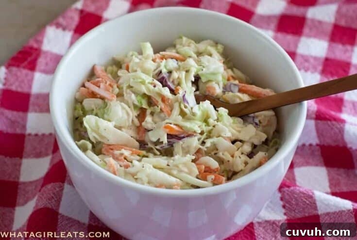 Easy Creamy Coleslaw
