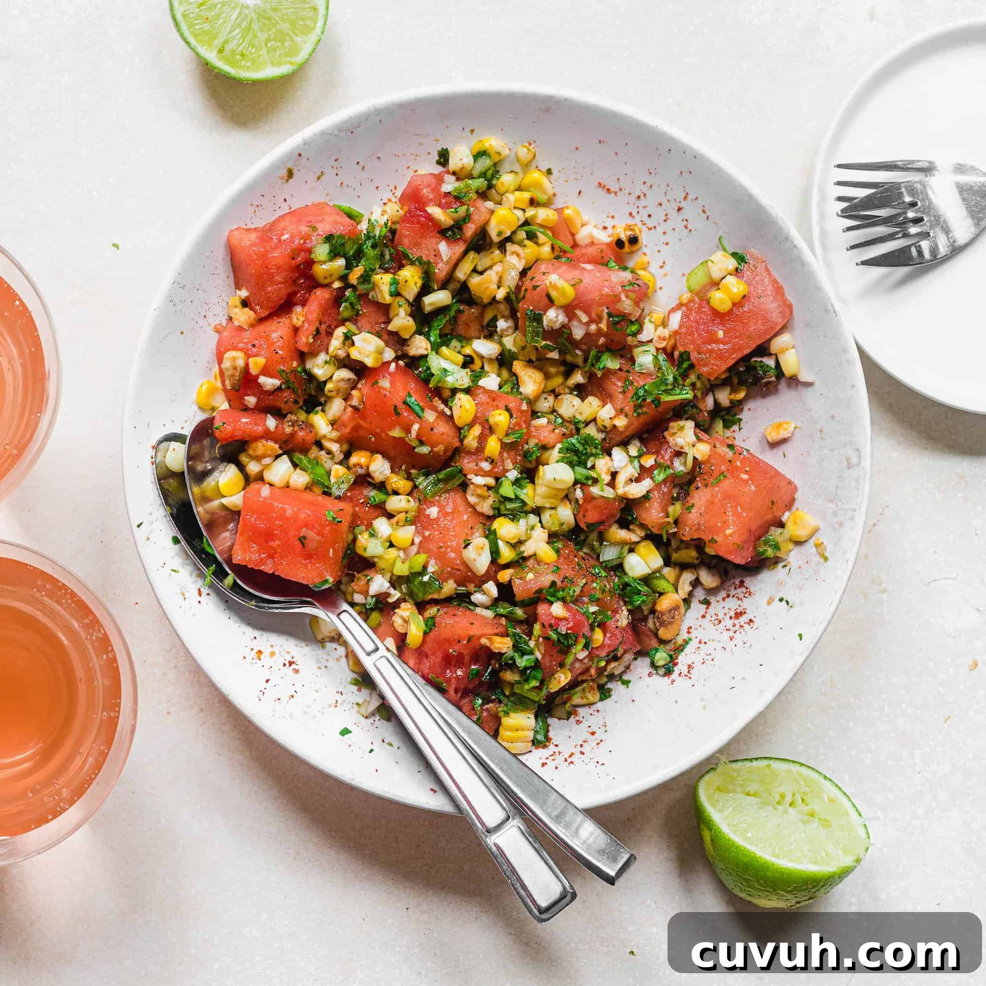 Spicy Watermelon Jalapeno Salad