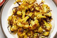 Roasted Curried Cauliflower with Tahini (Whole30 Paleo)