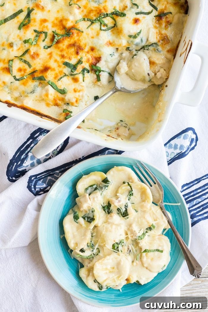 Golden baked ravioli casserole