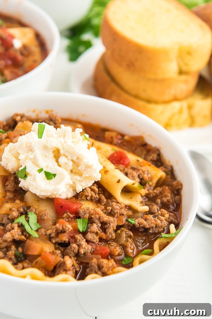 lasagna soup recipe