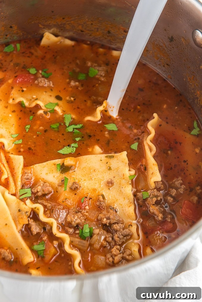 lasagna soup easy dinner recipe