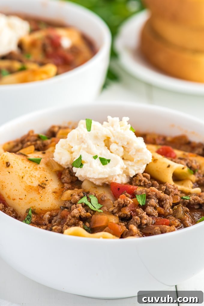 the best lasagna soup recipe ever