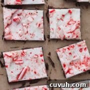 Homemade Greek yogurt peppermint bark.
