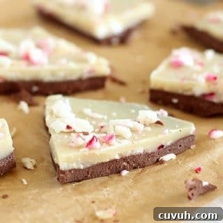 Healthy peppermint bark recipe