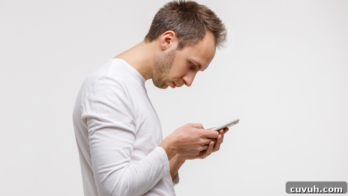 man on phone