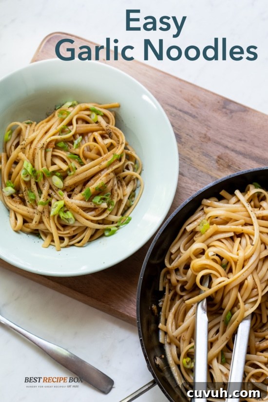 garlic noodles in bowl 
