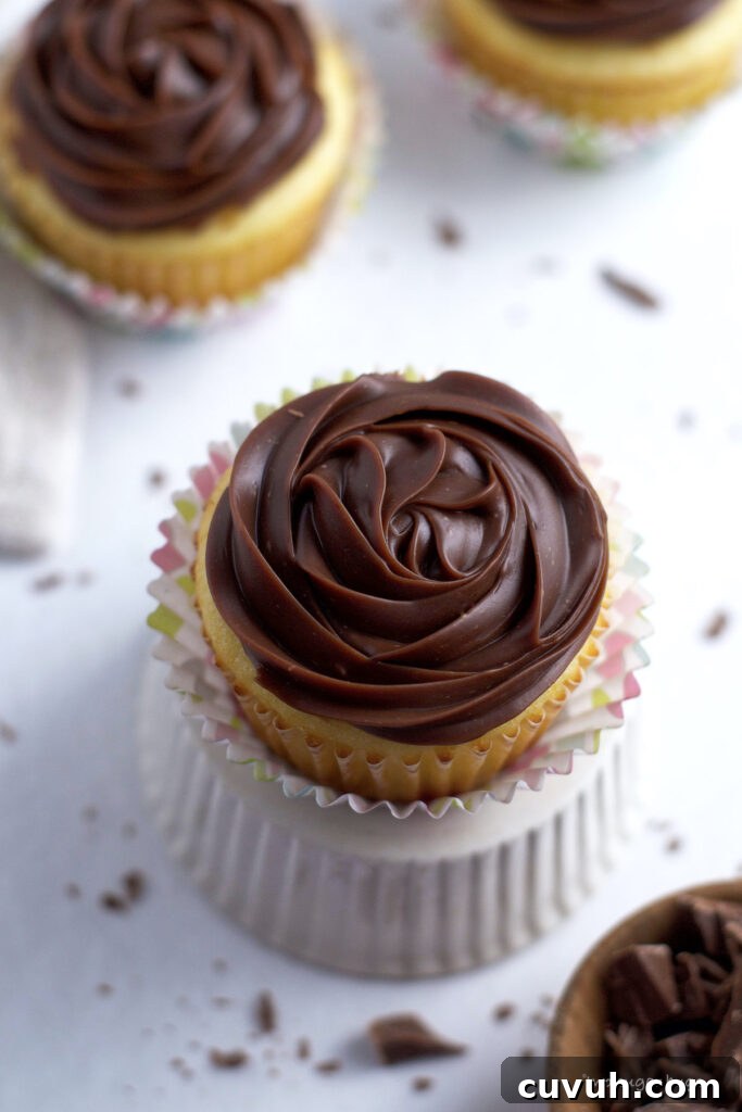 baileys cupcake with irish cream ganache
