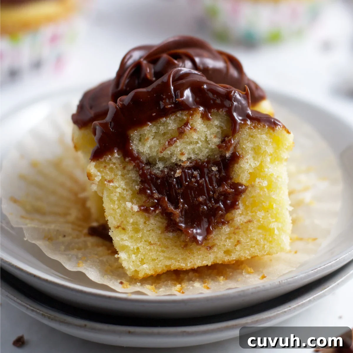 Baileys cupcakes ganache filling